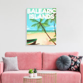 Strandproster der Balearen Leinwanddruck (Insitu (Wohnzimmer))