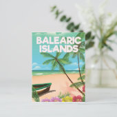 Strandproster der Balearen Postkarte (Stehend Vorderseite)