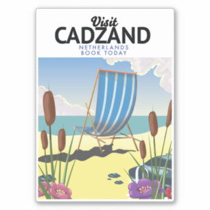 Strandproster von Cadzand Aufkleber
