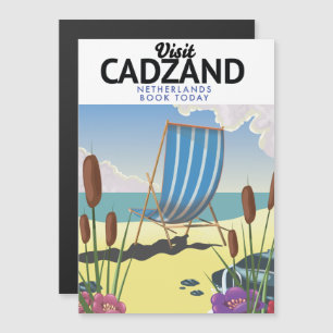 Strandproster von Cadzand Magnetkarte