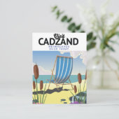 Strandproster von Cadzand Postkarte (Stehend Vorderseite)