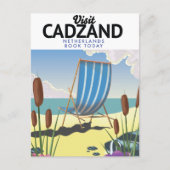 Strandproster von Cadzand Postkarte (Vorderseite)