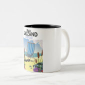 Strandproster von Cadzand Zweifarbige Tasse (VorderseiteRechts)