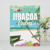 Strandproster von Jibacoa Einladung (Stehend Vorderseite)