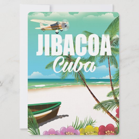 Strandproster von Jibacoa Einladung (Vorderseite)