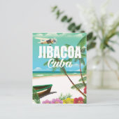 Strandproster von Jibacoa Postkarte (Stehend Vorderseite)