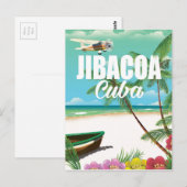 Strandproster von Jibacoa Postkarte (Vorne/Hinten)