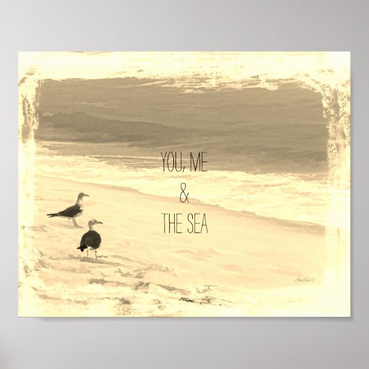 Strandquotenfoto Poster (Vorne)