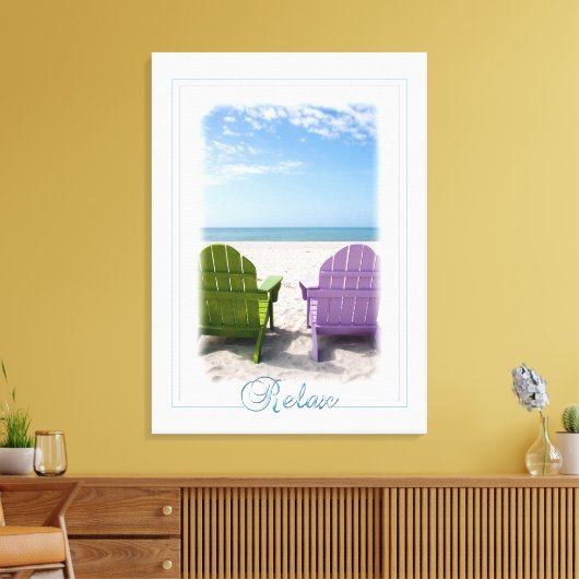Strandrealxation Leinwanddruck (Insitu (Wohnzimmer))