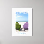 Strandrealxation Leinwanddruck (Vorderseite)