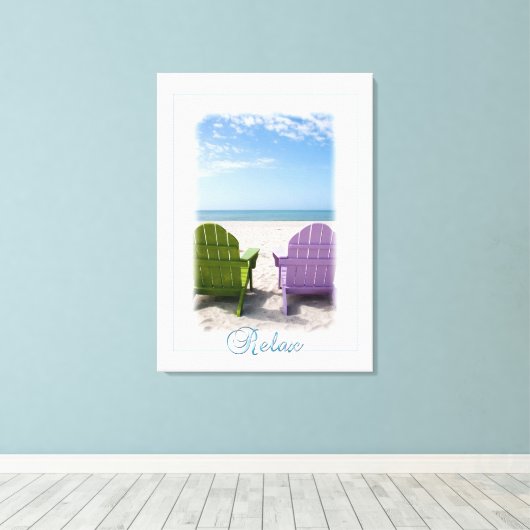Strandrealxation Leinwanddruck (Insitu (Holzboden))