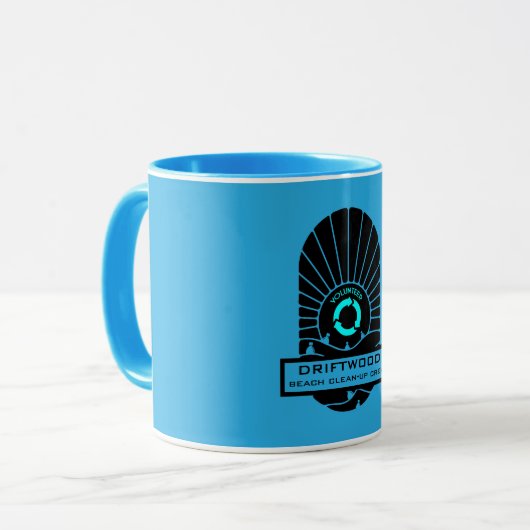 Strandreinigung - Freiwillige Crew Tasse (Vorderseite Links)