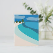 Strandreise Postkarte (Stehend Vorderseite)