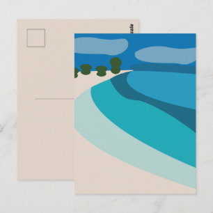 Strandreise Postkarte
