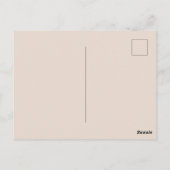 Strandreise Postkarte (Rückseite)