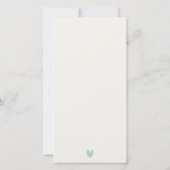 STRANDROCK WATERCOLOR BABY SHOWITE DANKESKARTE (Rückseite)