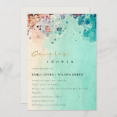 STRANDROCK WATERCOLOR COUPLE SHOWITE DANKESKARTE (Vorne/Hinten)