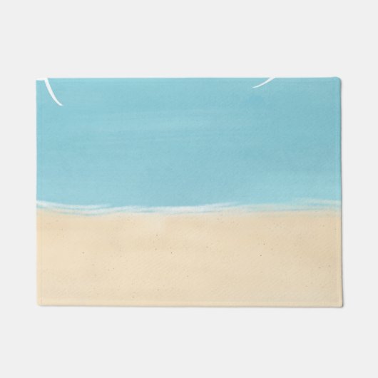 Strandsand Aqua Fußmatte (Vorderseite)