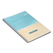 Strandsand Aqua Notizblock (Rechte Seite)
