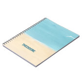 Strandsand Aqua Notizblock (Linke Seite)