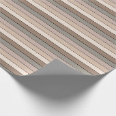 Strandsand Erde Tone Farbstreifen auf Wasserfarbe Geschenkpapier (Ecke)