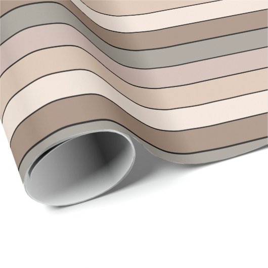 Strandsand Erde Tone Farbstreifen auf Wasserfarbe Geschenkpapier (Rolleneckpunkt)