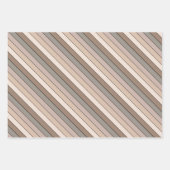 Strandsand Erde Tone Farbstreifen auf Wasserfarbe Geschenkpapier Set (Vorderseite 2)