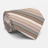 Strandsand Erde Tone Farbstreifen auf Wasserfarbe Krawatte (Gerollt)