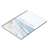 Strandsand Ozean Notizblock (Linke Seite)