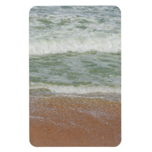 Strandsand Ozeanwasser Meer Tropische Natur Foto Magnet