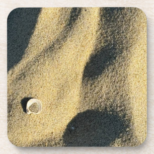 Strandsand-Schalen-Foto-Untersetzer Getränkeuntersetzer