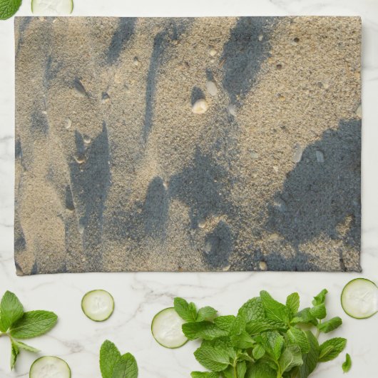 Strandsand-Sommerabdeckung Geschirrtuch (Gefaltet)