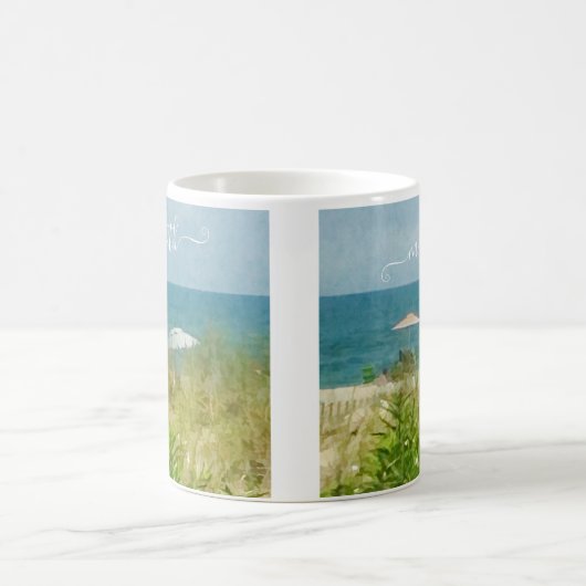 STRANDSAND SUNSHINE SEESHORE GENIESSEN! KAFFEETASSE (Mittel)