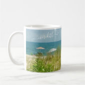 STRANDSAND SUNSHINE SEESHORE GENIESSEN! KAFFEETASSE (Links)