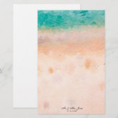 Strandsand tropische Hochzeitsnotiz Briefpapier (Vorne/Hinten)