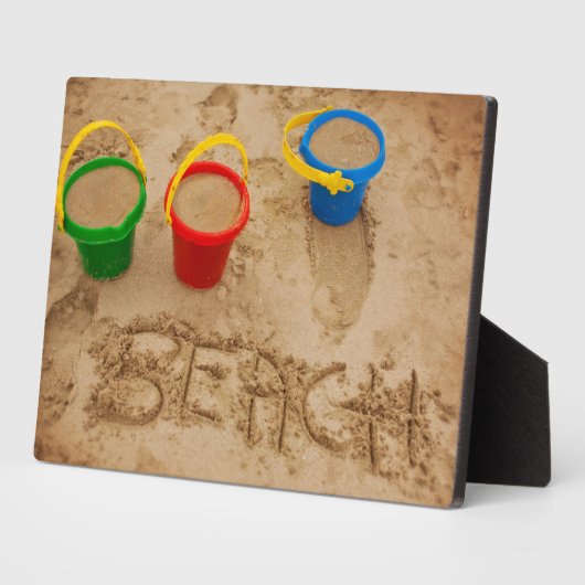 Strandsandwörter Fotoplatte (Seite)