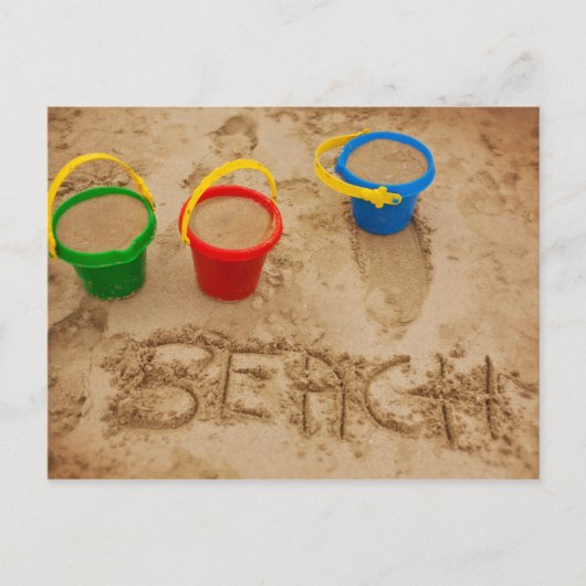 Strandsandwörter Postkarte (Vorderseite)
