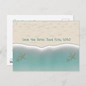Strandsandy Shore Starfish Save the Date Postkarte (Vorne/Hinten)