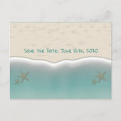 Strandsandy Shore Starfish Save the Date Postkarte (Vorderseite)