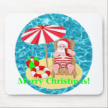 Strandsanta-Klasse Mousepad<br><div class="desc">"beach santa claus", "california santa claus", "florida santa claus", "hawaii santa claus", "christmas july", "xmas july""vacation santa claus", "beach santa claus , "tropical santa claus" "christmas beach santa claus".</div>