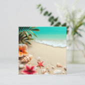 Strandschätze Blankokarte Karte (Stehend Vorderseite)