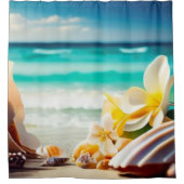 Strandschätze Duschvorhang (Vorderseite)