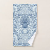 Strandschätze in Blau Badhandtuch Set (Handtuch)