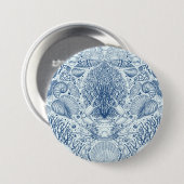 Strandschätze in Blau Button (Vorne & Hinten)