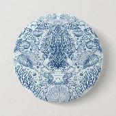 Strandschätze in Blau Button (Vorderseite)