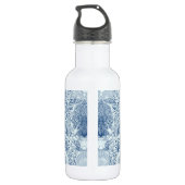 Strandschätze in Blau Edelstahlflasche (Rückseite)