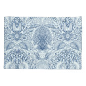 Strandschätze in Blau Kissenbezug (Rückseite-Links)