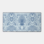 Strandschätze in Blau Schreibtischunterlage (Vorderseite)