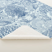 Strandschätze in Blau Sherpadecke (3/4)