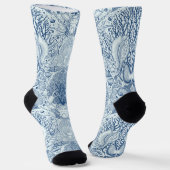 Strandschätze in Blau Socken (Gewinkelt)